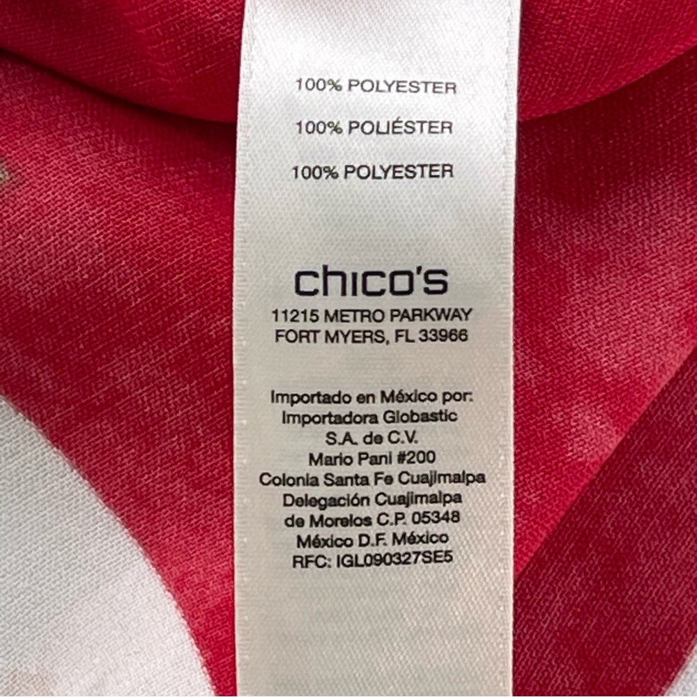 Chico's Multi Colored Geometric Button Down Shirt… - image 8